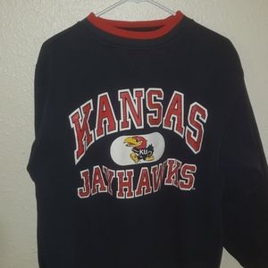 Vintage Logo Athletic Kansas Jayhawks crewneck L